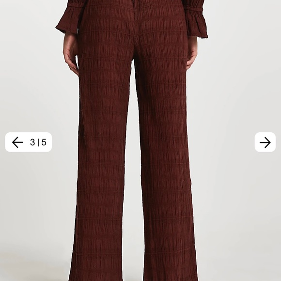 River Island Brown Gathered Crinkled Set UK 12/ US 10 - Picture 4 of 4